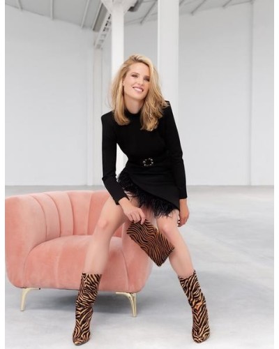 VESTIDO PLUMAS CARLA RUIZ