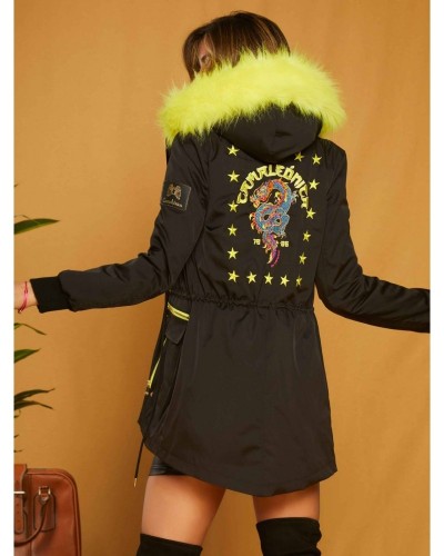 ABRIGO SAYURI CAMALEONICA