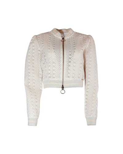 CHAQUETA BOMBER DE ENCAJE SAHOCO