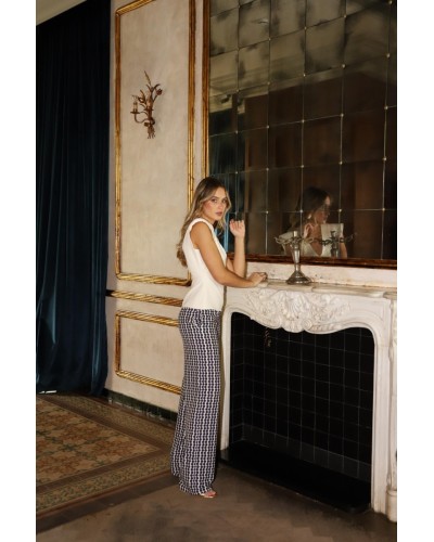 Pantalón Luna palazzo estampado lunar