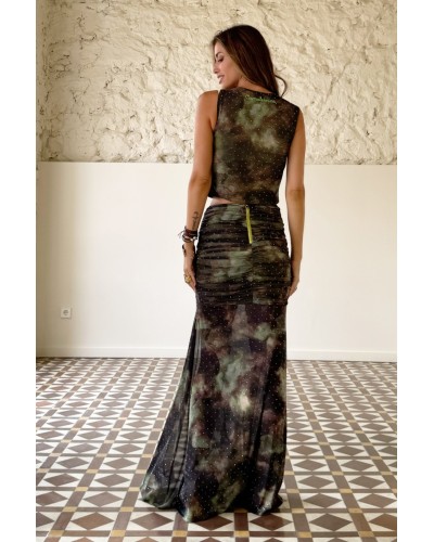 Falda wolf, camiseta María Camaleonica, camaleonica