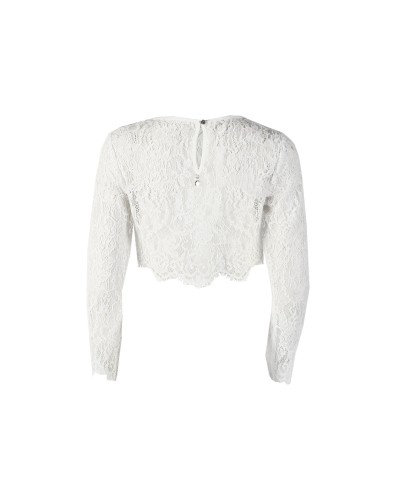 CONJUNTO SAHOCO ENCAJE BLANCO