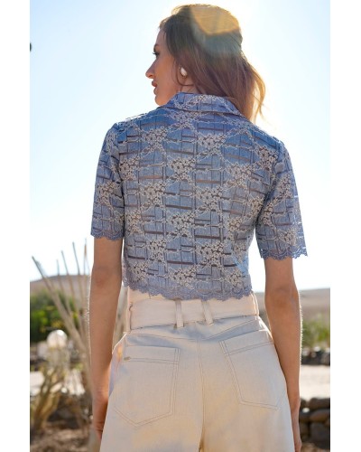 CAMISA CORTA CON BOLSILLOS SAHOCO