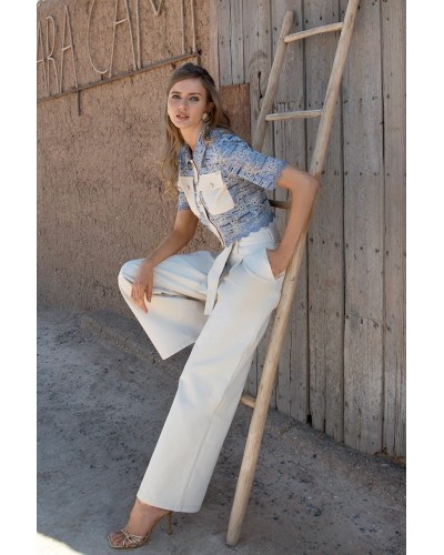 CAMISA CORTA CON BOLSILLOS SAHOCO