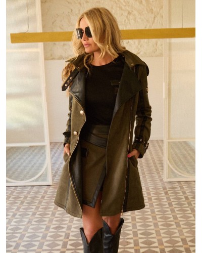 ABRIGO OLIVO CAMALEONICA