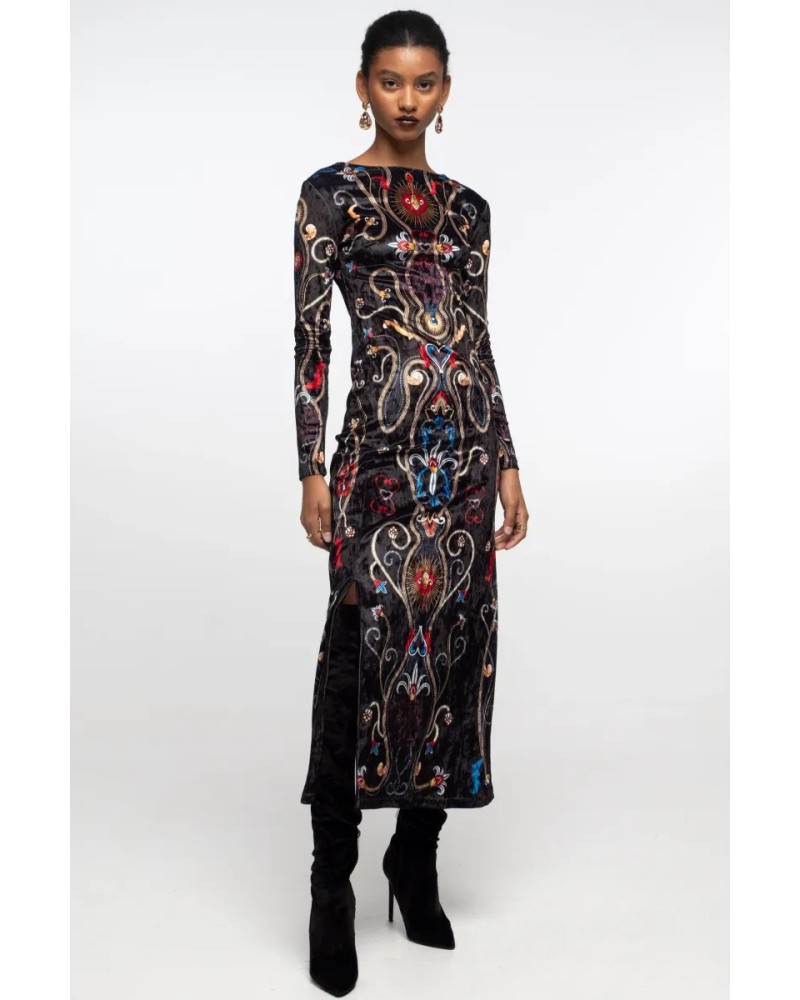 VESTIDO DUSK VELVET PEACEANDCHAOS