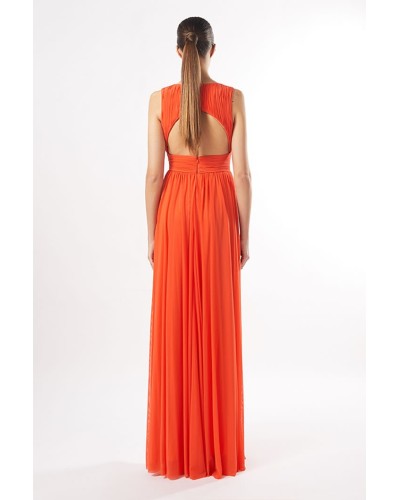 VESTIDO NARANJA TUL CARLA RUIZ