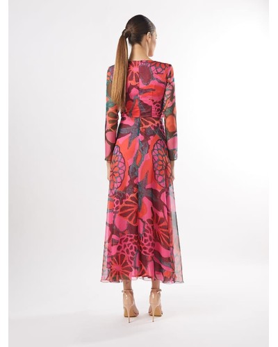 VESTIDO MIDI ESTAMPADO CARLA RUIZ