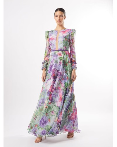 VESTIDO ESTAMPADO GASA CARLA RUIZ