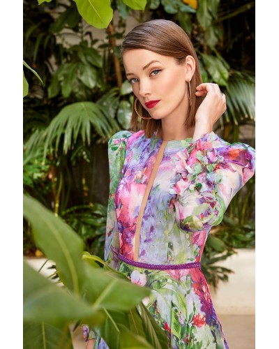 VESTIDO ESTAMPADO GASA CARLA RUIZ